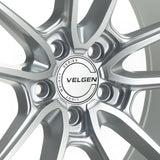 19" Velgen VF5 Gloss Silver 19x10 19x11 Concave Wheels Rims Fits Ford Mustang GT