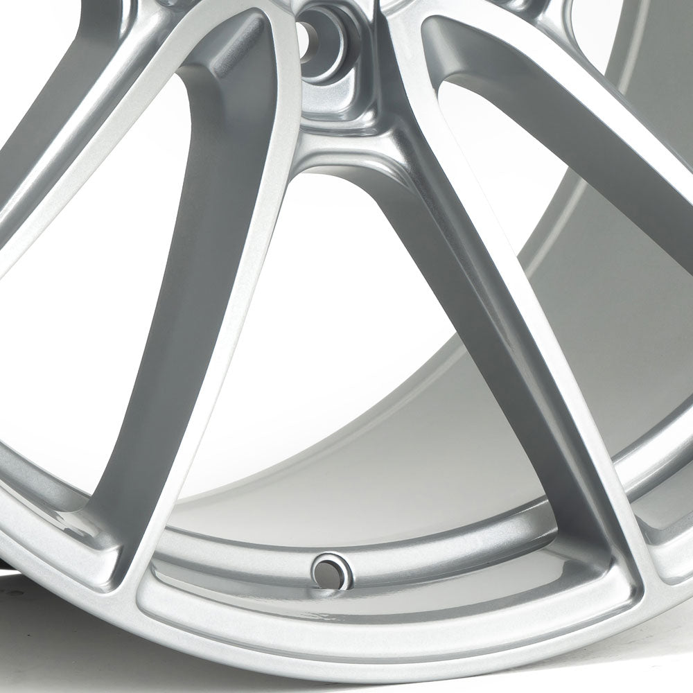 19" Velgen VF5 Gloss Silver 19x10 19x11 Concave Wheels Rims Fits Ford Mustang GT