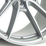 19" Velgen VF5 Gloss Silver 19x10 19x11 Concave Wheels Rims Fits Ford Mustang GT