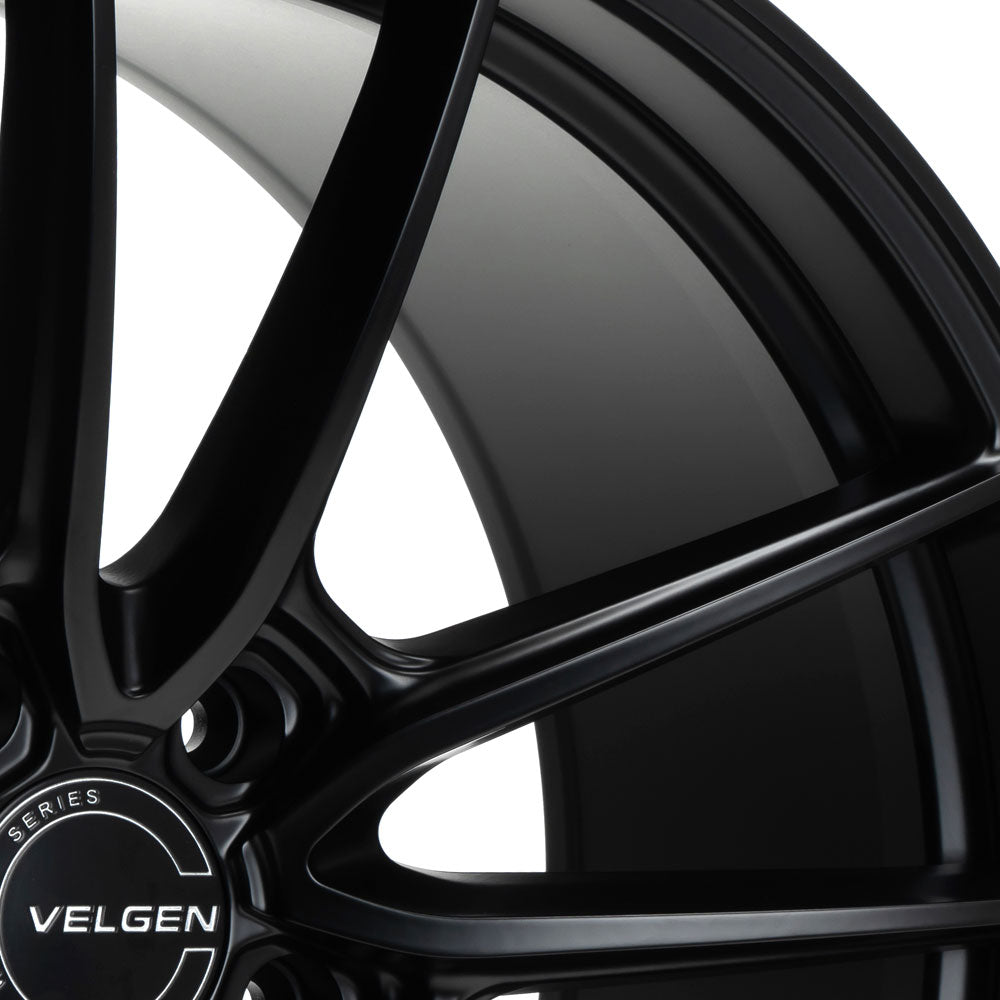 19" Velgen VF5 Satin Black Concave Wheels Rims Fits Ford Mustang S197