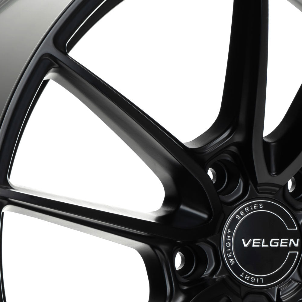 19" Velgen VF5 Satin Black 19x9.5 19x10.5 Concave Wheels Rims Fits Kia Stinger