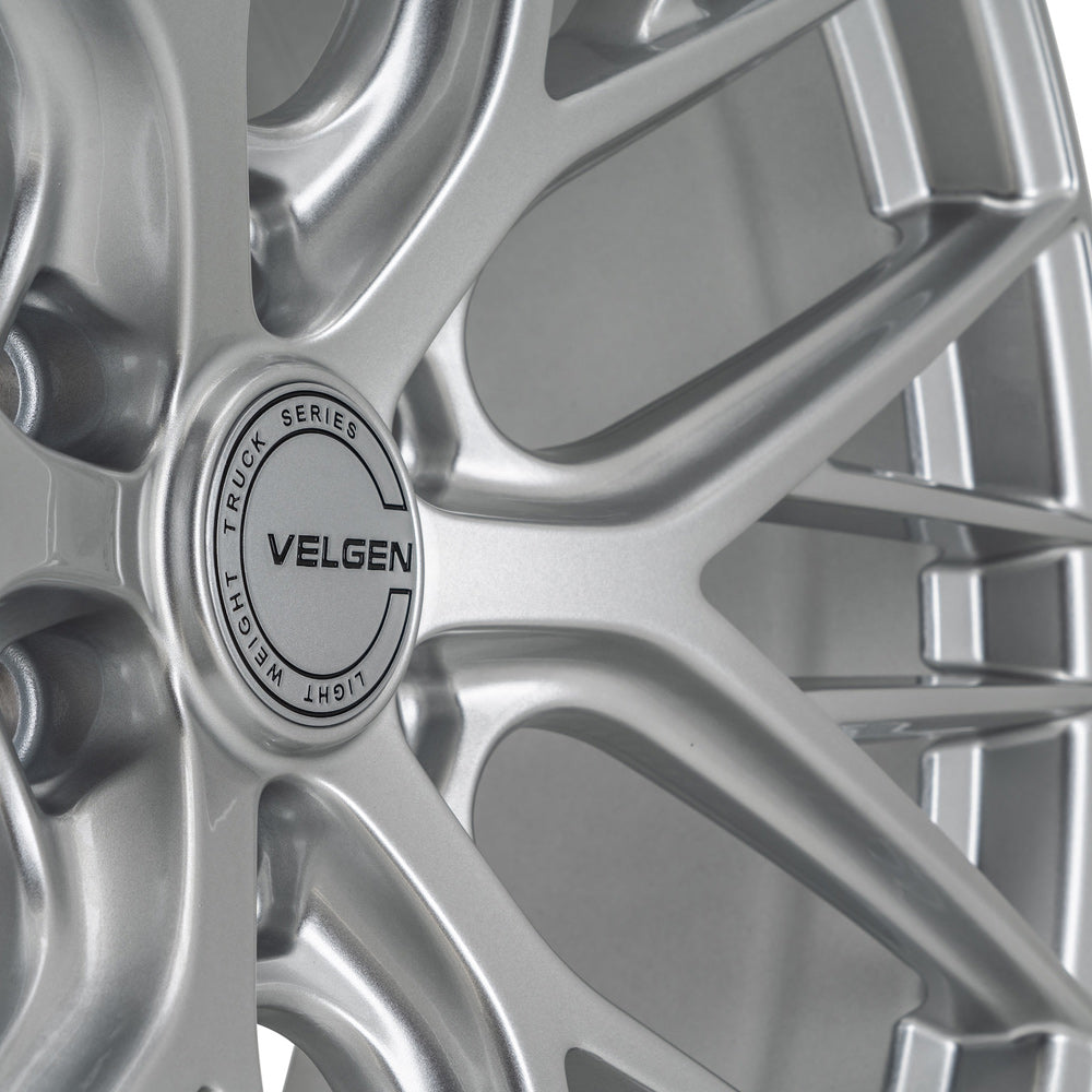 24" Velgen VFF-12 Silver Forged Wheels Rims Fits 2015-2023 Chevy Tahoe Suburban