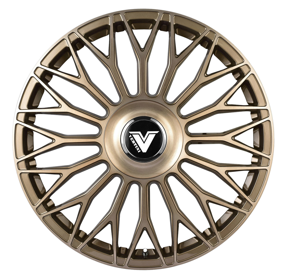 Vertini Luxury VL1 22x9 22x10.5 Brushed Dual Bronze Wheels