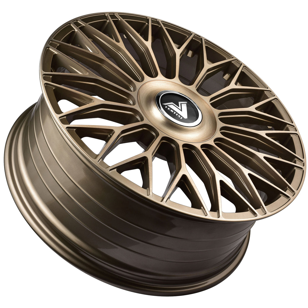 Vertini Luxury VL1 22x9 22x10.5 Brushed Dual Bronze Wheels