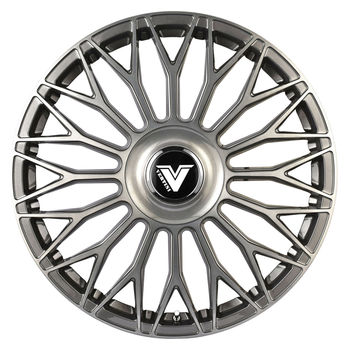 Vertini Luxury VL1 22x9 22x9 Brushed Dual Gunmetal Wheels