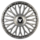 Vertini Luxury VL1 22x9 22x9 Brushed Dual Gunmetal Wheels