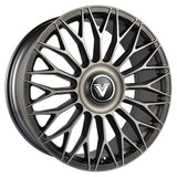 Vertini Luxury VL1 22x9 22x9 Brushed Dual Gunmetal Wheels