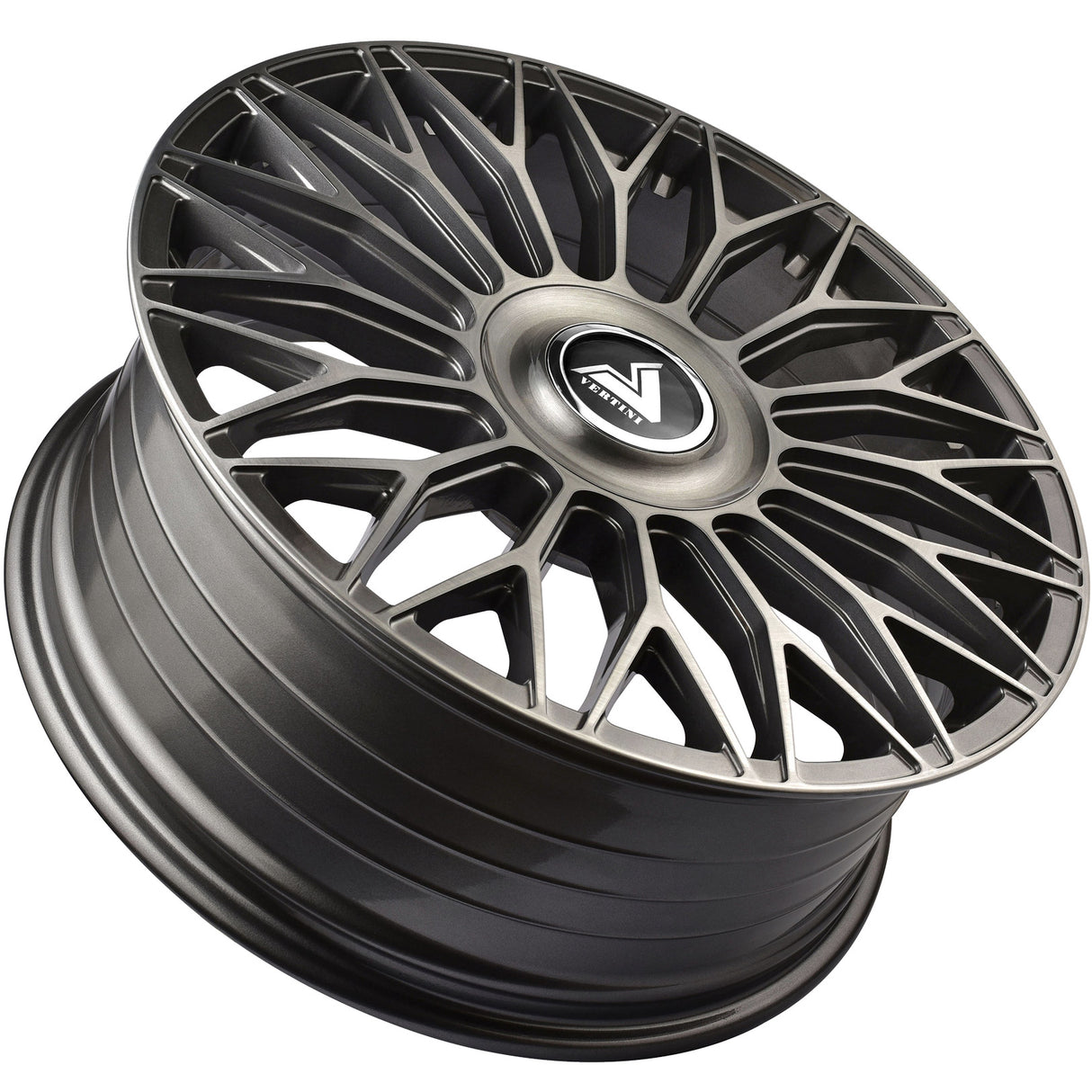 Vertini Luxury VL1 22x9 22x9 Brushed Dual Gunmetal Wheels