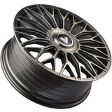 Vertini Luxury VL1 22x9 22x9 Brushed Dual Gunmetal Wheels