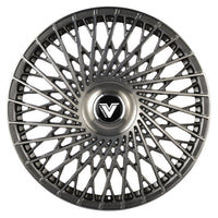 Vertini Luxury VL2 24x10 24x10 Brushed Dual Gunmetal Wheels