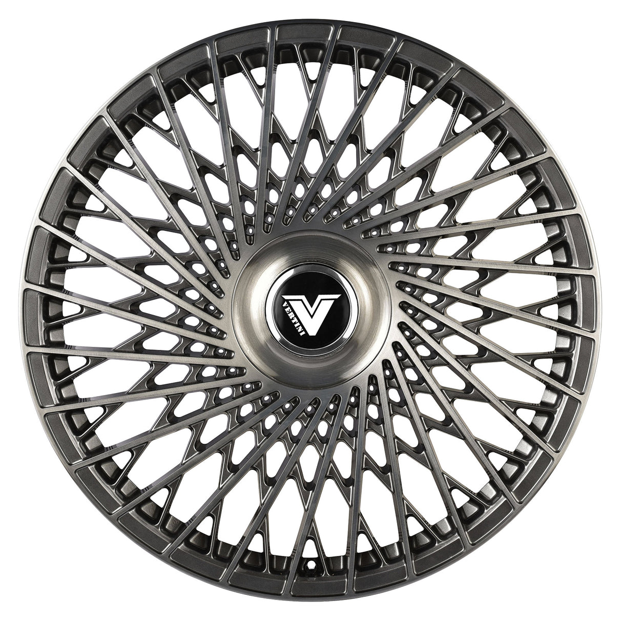 Vertini Luxury VL2 24x10 24x10 Brushed Dual Gunmetal Wheels