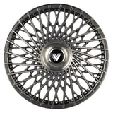 Vertini Luxury VL2 24x10 24x10 Brushed Dual Gunmetal Wheels