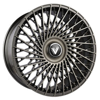 Vertini Luxury VL2 24x10 24x10 Brushed Dual Gunmetal Wheels