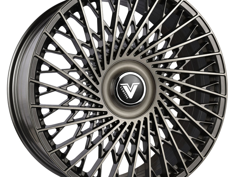 Vertini Luxury VL2 24x10 24x10 Brushed Dual Gunmetal Wheels