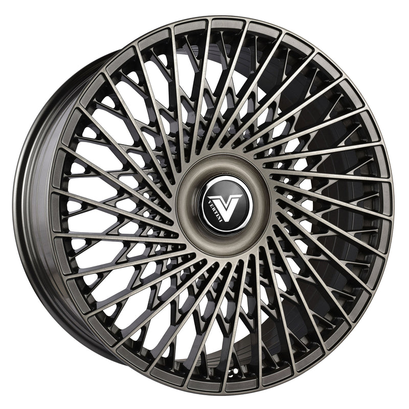 Vertini Luxury VL2 24x10 24x10 Brushed Dual Gunmetal Wheels