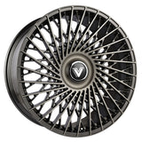 Vertini Luxury VL2 24x10 24x10 Brushed Dual Gunmetal Wheels