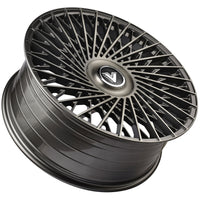 Vertini Luxury VL2 24x10 24x10 Brushed Dual Gunmetal Wheels