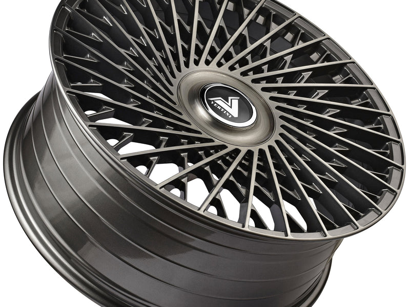 Vertini Luxury VL2 24x10 24x10 Brushed Dual Gunmetal Wheels