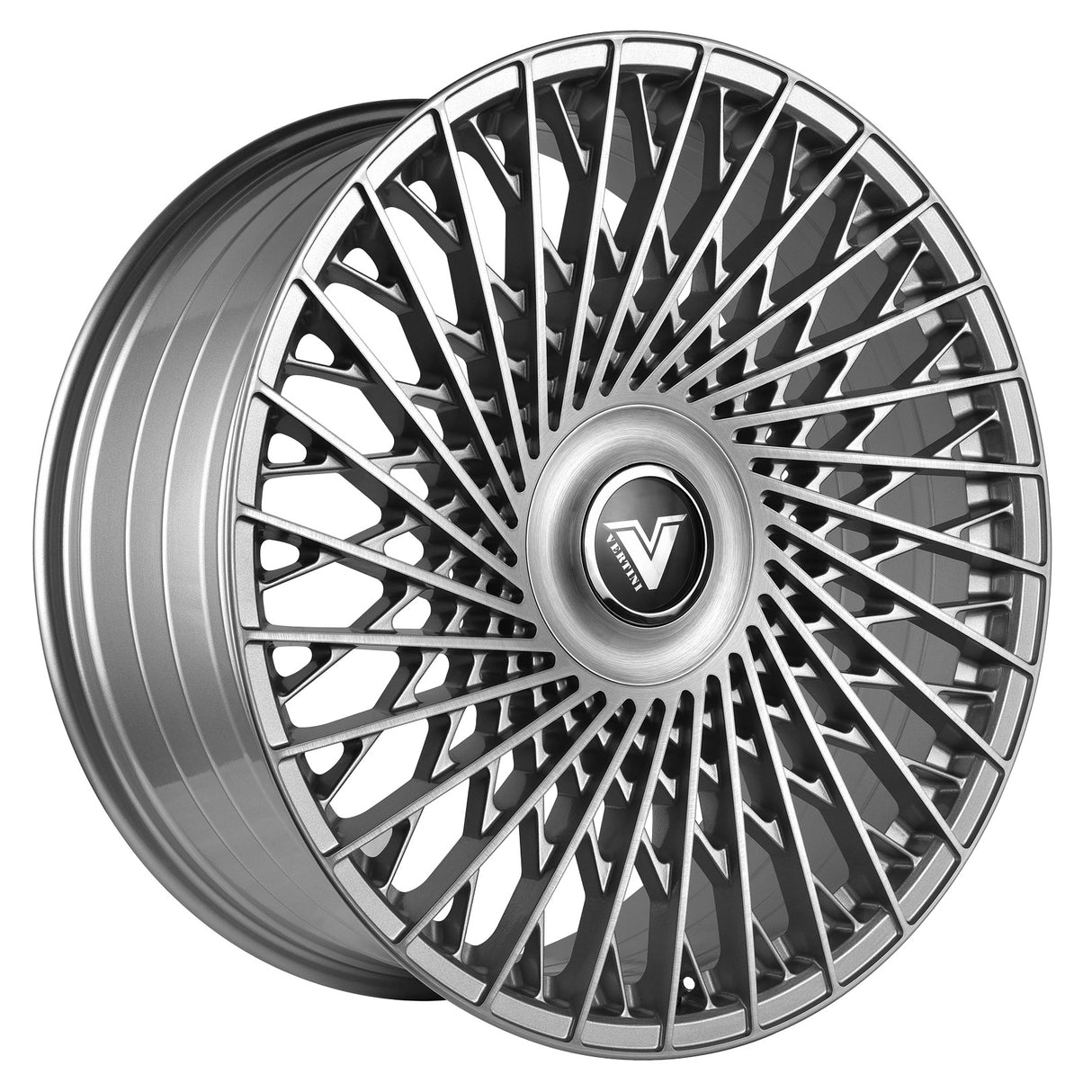 Vertini Luxury VL2 24x10 24x10 Brushed Silver Wheels