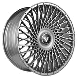 Vertini Luxury VL2 24x10 24x10 Brushed Silver Wheels