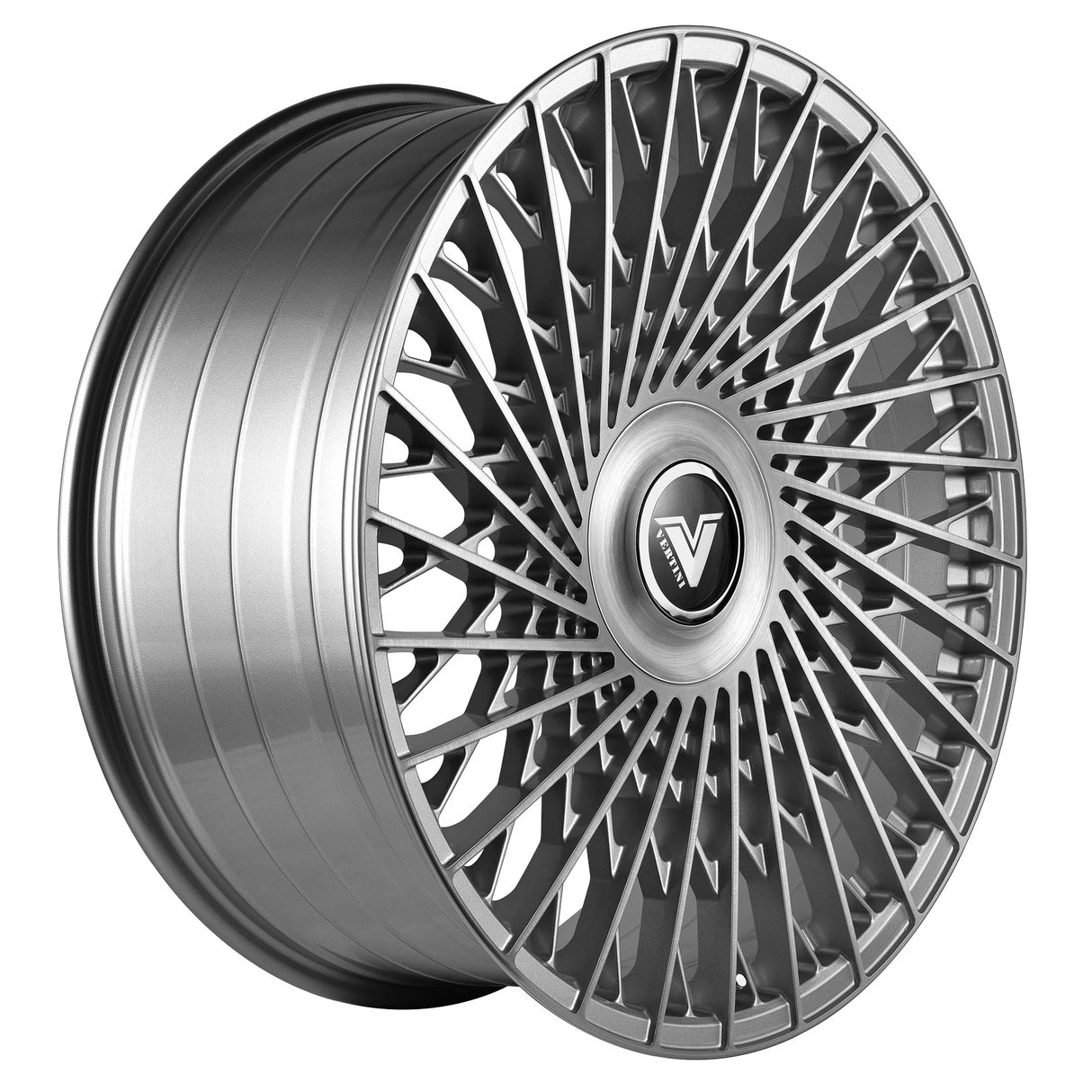 Vertini Luxury VL2 24x10 24x10 Brushed Silver Wheels
