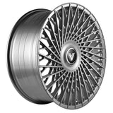 Vertini Luxury VL2 24x10 24x10 Brushed Silver Wheels