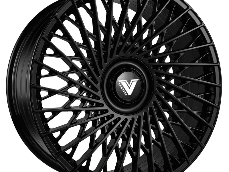 Vertini Luxury VL2 24x10 24x10 Gloss Black Wheels