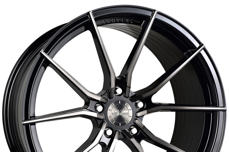 19" VERTINI RF1.2 BLACK FORGED CONCAVE WHEELS RIMS FITS INFINITI M37 M56
