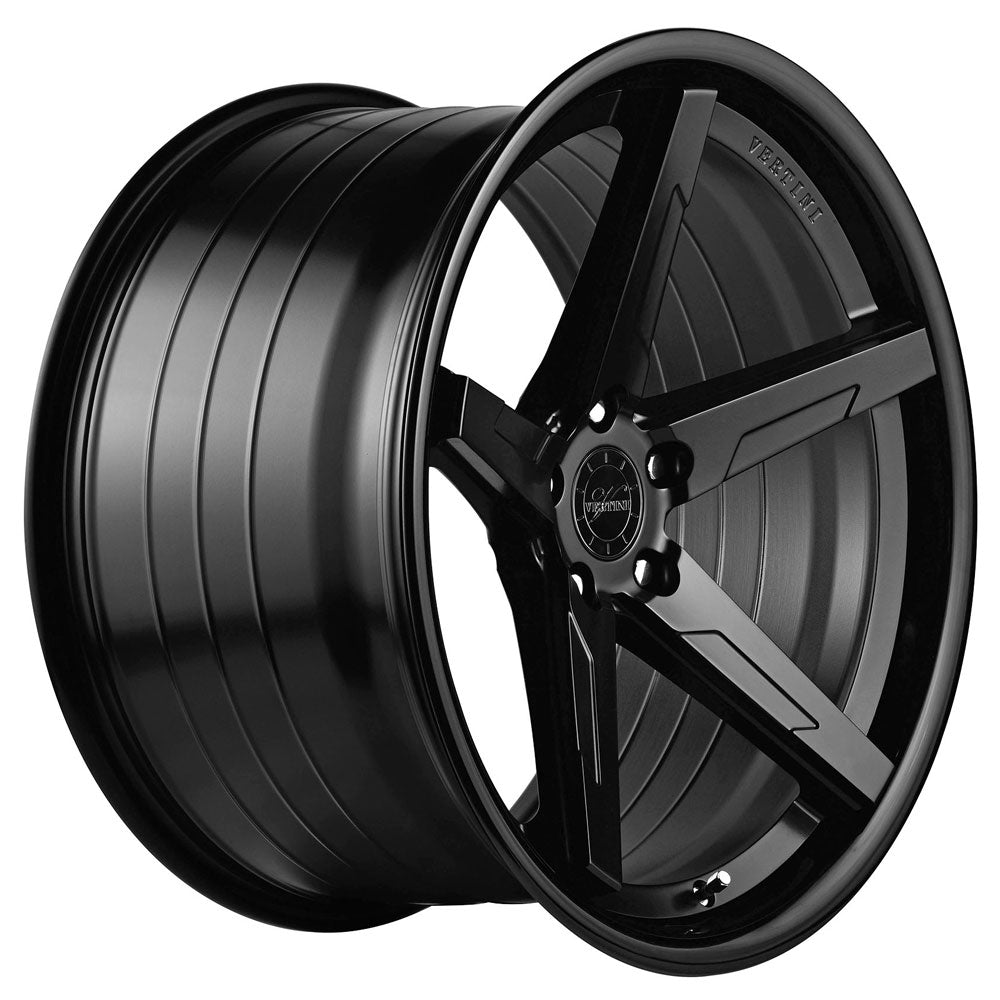 20" Vertini RFS1.7 Black 20x9 Concave Forged Wheels Rims Fits Audi C6 A6 Quattro
