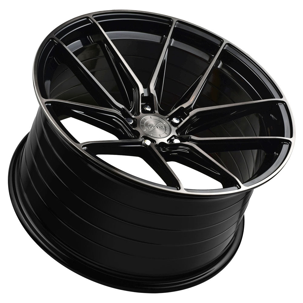 19" Vertini RFS1.8 Black 19x9.5 Wheels Rims Fits Audi B8 A4 S4 Quattro