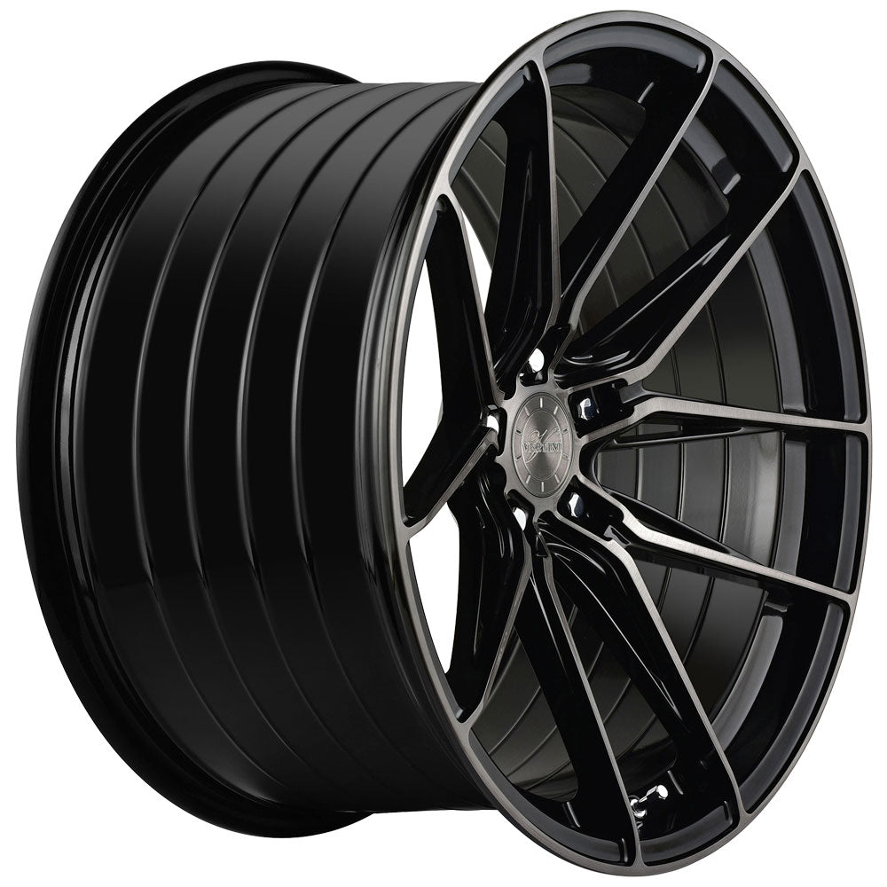 20" Vertini RFS1.8 Black 20x9 20x10.5 Concave Wheels Rims Fits Jaguar F-Type