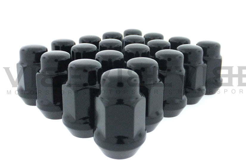 Black 3/4 Hex Lug Nuts 14x1.5