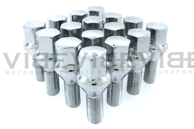 28MM Chrome Conical Bolts 14x1.25