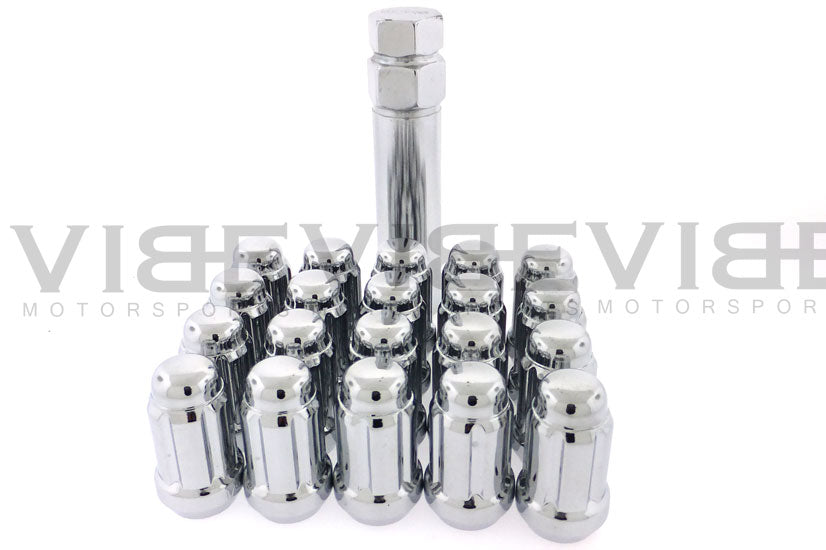 Chrome Spline Lug Nuts 1/2"