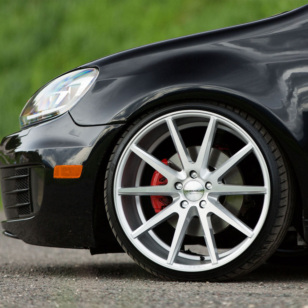 19" Vossen VFS-1 Silver 19x9 Forged Concave Wheels Rims Fits Volkswagen CC