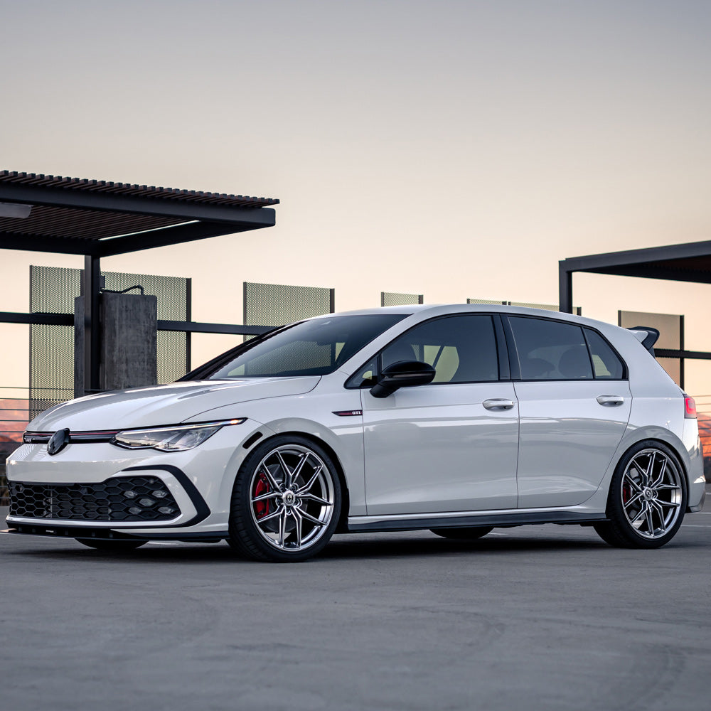 19" HRE FF21 Silver Forged Concave Wheels Rims Fits Volkswagen MK8 Golf R GTI