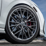 20" HRE FF28 Silver 20x9 20x10 Forged Concave Wheels Rims Fits Tesla Model 3