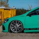19" Vossen VFS-1 Silver 19x9 Forged Concave Wheels Rims Fits Volkswagen CC