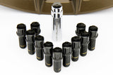Vorsteiner 14x1.5 30mm Black Spline Lug Bolts with Key