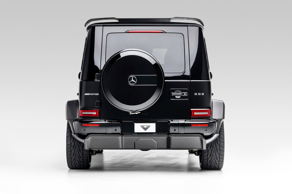 Vorsteiner Aero Rear Diffuser Glossy Carbon Fiber PP 2x2 Fits Mercedes G63 AMG