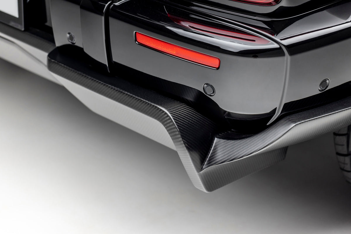 Vorsteiner Aero Rear Diffuser Glossy Carbon Fiber PP 2x2 Fits Mercedes G63 AMG