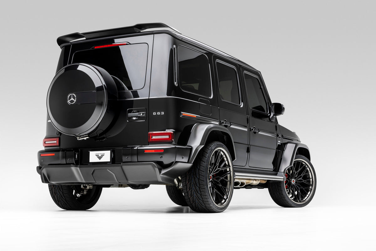 Vorsteiner Aero Rear Diffuser Glossy Carbon Fiber PP 2x2 Fits Mercedes G63 AMG
