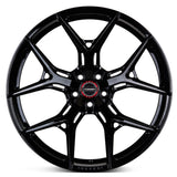 20" Vossen HF5 Black 20X8.5 20X9 1198 Concave Wheels Rims Fits Tesla Model S