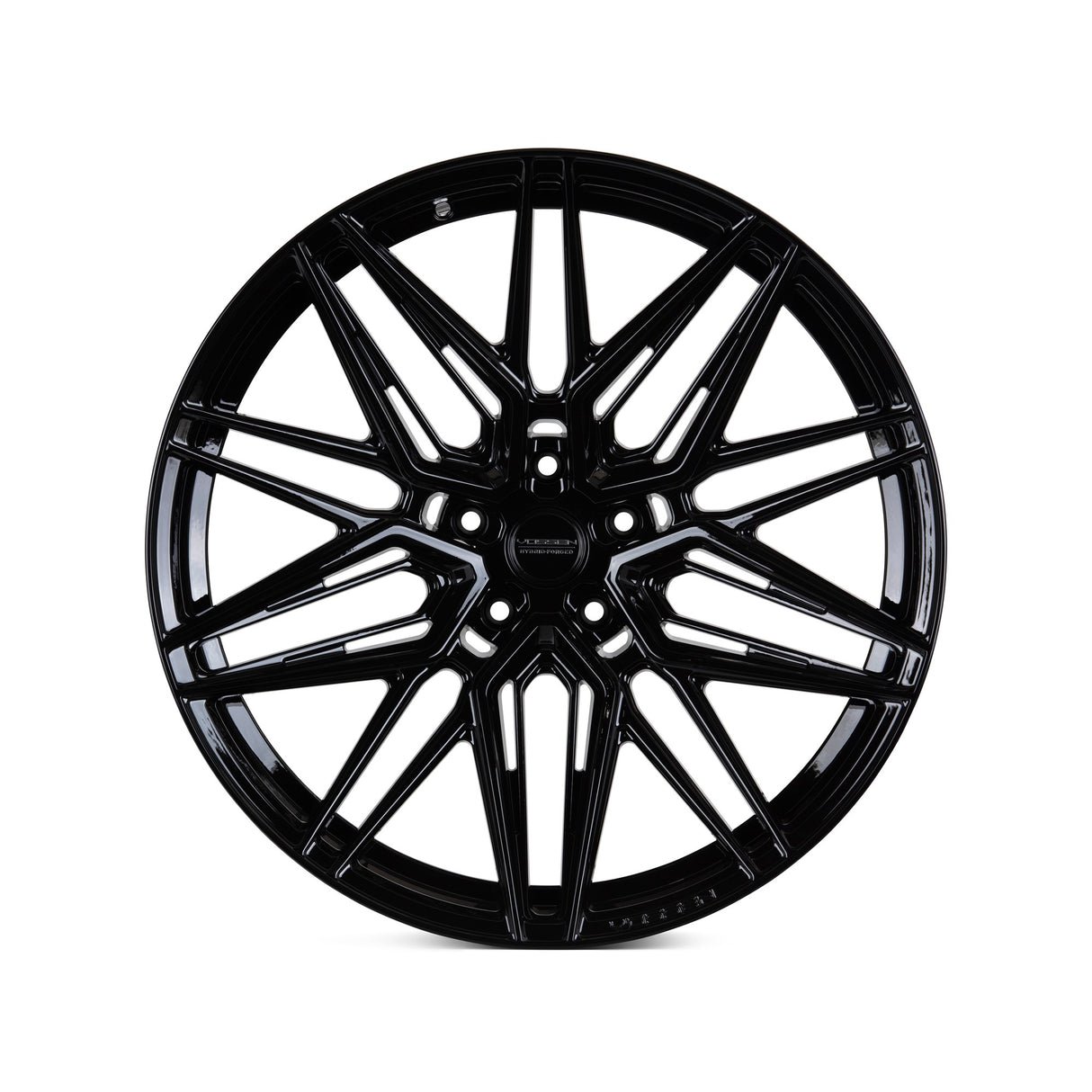 19" Vossen HF7 Gloss Black 19x8.5 19x9.5 Concave Wheels Rims Fits Genesis G70
