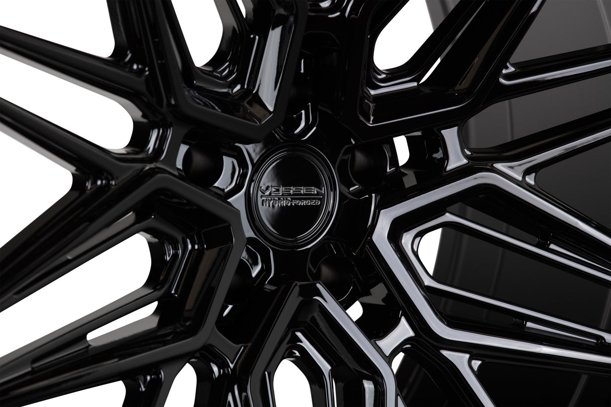 19" Vossen HF7 Gloss Black 19x8.5 19x9.5 Concave Wheels Fits BMW G30 520 530 540
