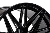 20" Vossen HF7 Gloss Black 20x9 Concave Wheels Rims Fits Audi B9 A4 S4
