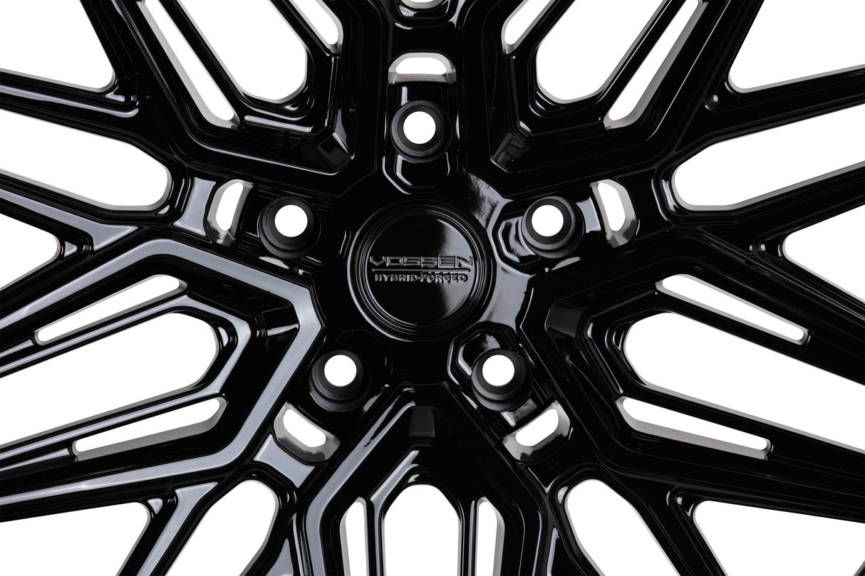 20" Vossen HF7 Gloss Black 20x10 Concave Wheels Rims Fits Audi S6