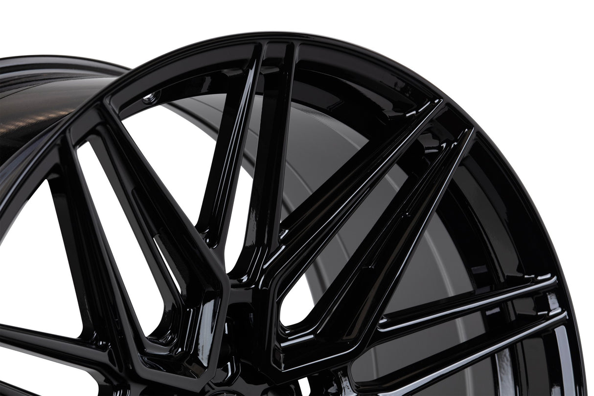 20" Vossen HF7 Gloss Black 20x9 20x10 Wheels Fits Mercedes C250 C300 C400