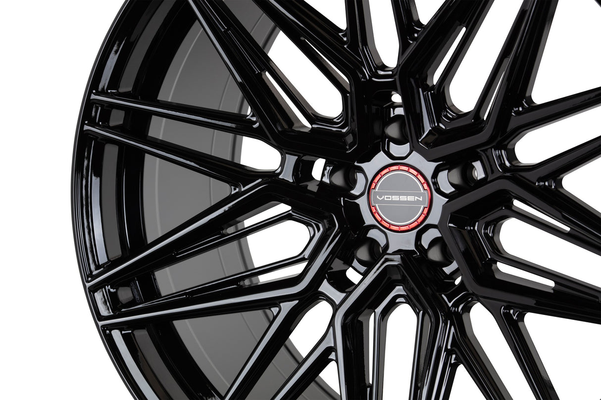 20" Vossen HF7 Gloss Black 20x9 20x10.5 Concave Wheels Rims Fits Honda Accord