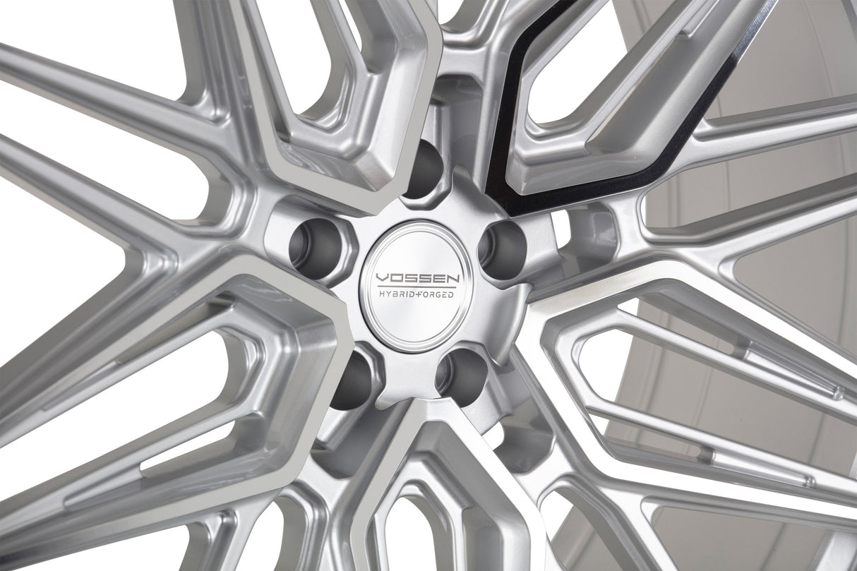 19" Vossen HF7 Silver Polished 19x8.5 19x9.5 Wheels Fits Mercedes Benz CLK350